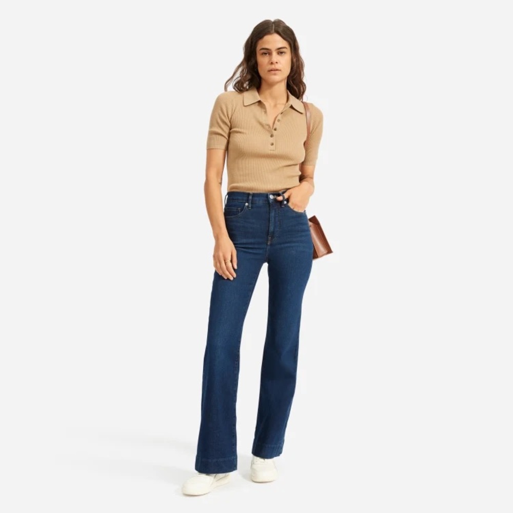Everlane The Modern Flare Jean Dark Blue Wash